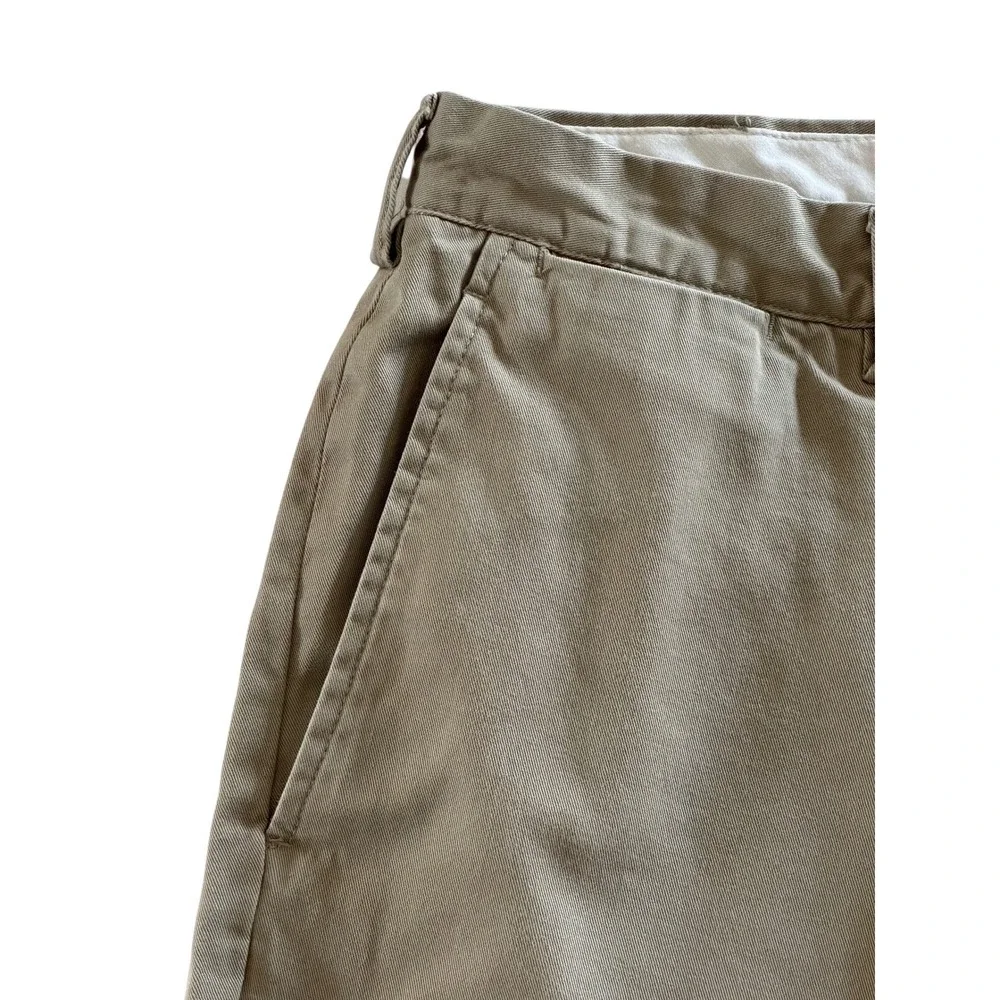 Polo Ralph Lauren Mens Size 38x32 Classic Fit Khaki Chino Pants Flat Front Beige